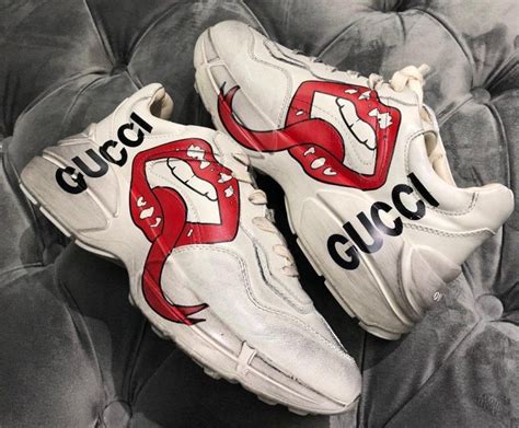 lips gucci sneakers|Gucci sneakers men cheap.